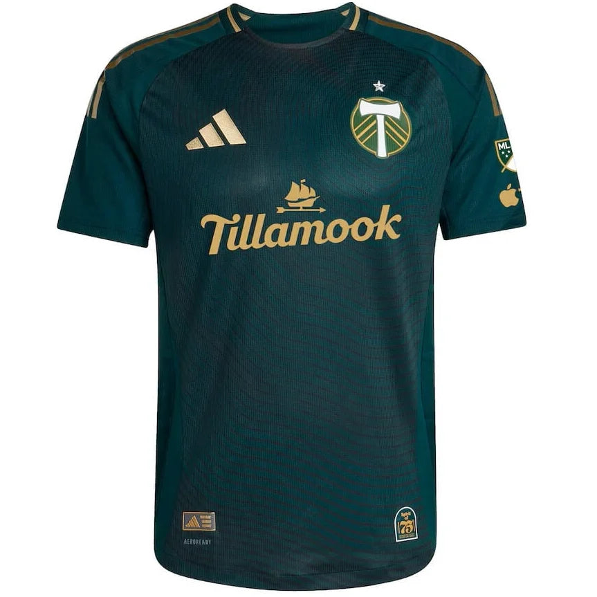 Camisa Portland Timbers Masculina 25/26 s/n Torcedor - Verde