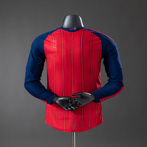 Espanha Home 2026 Long-Sleeve Versão Jogador Patch Campeão