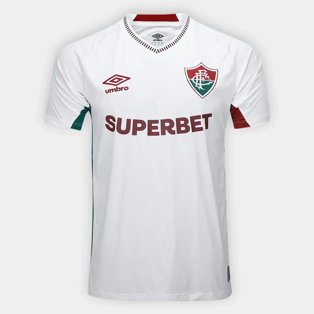 Camisa Fluminense II 25/26 s/n Torcedor Umbro Masculina - Branco+Vermelho