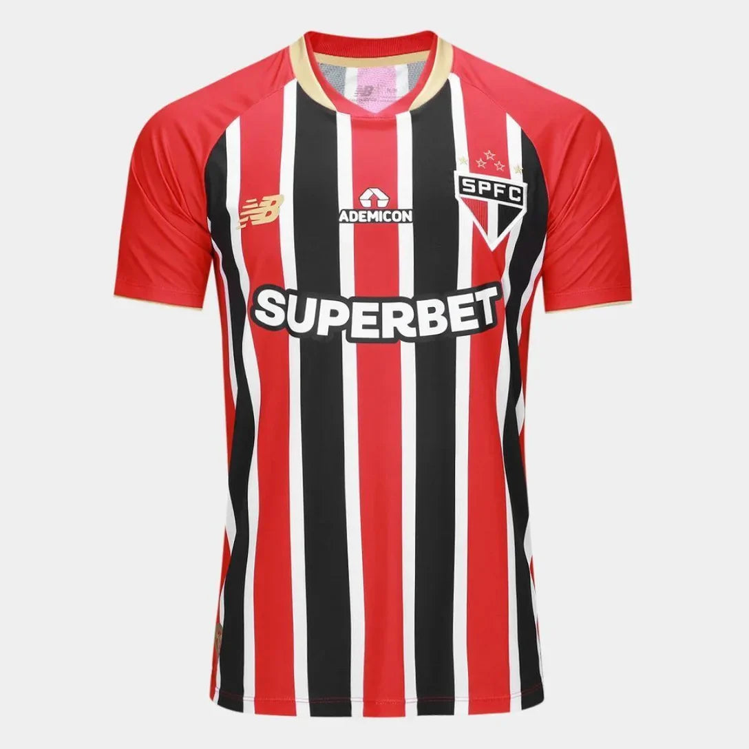 Camisa São Paulo II 25/26 s/n Torcedor New Balance Masculina - Vermelho