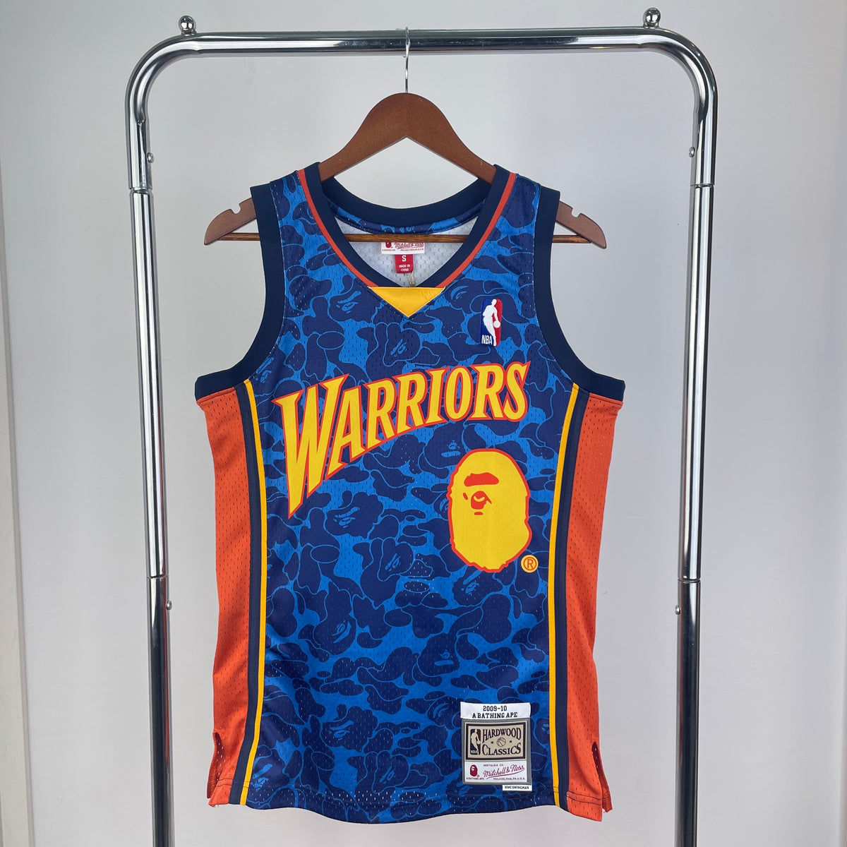 Camisa NBA Golden State Warriors Retrô Colab BAPE