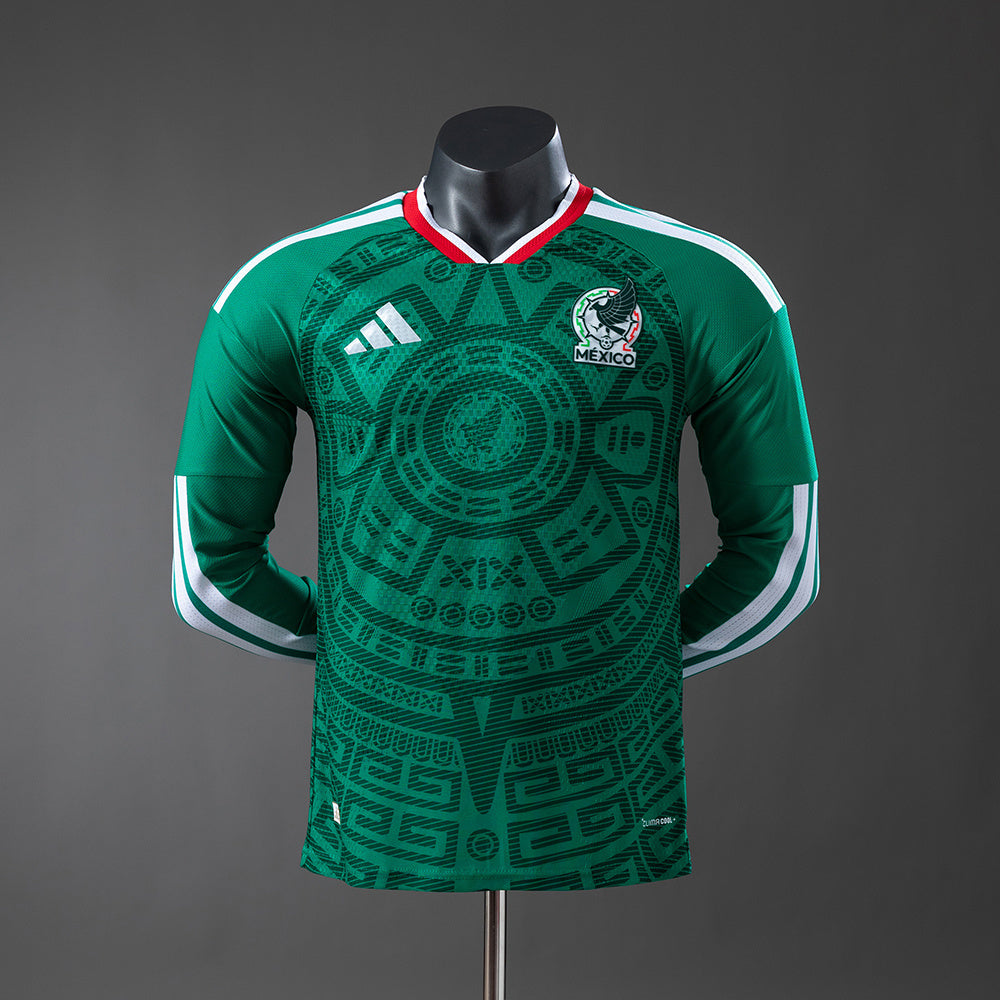 México Home 2026 Long-Sleeve Versão Jogador