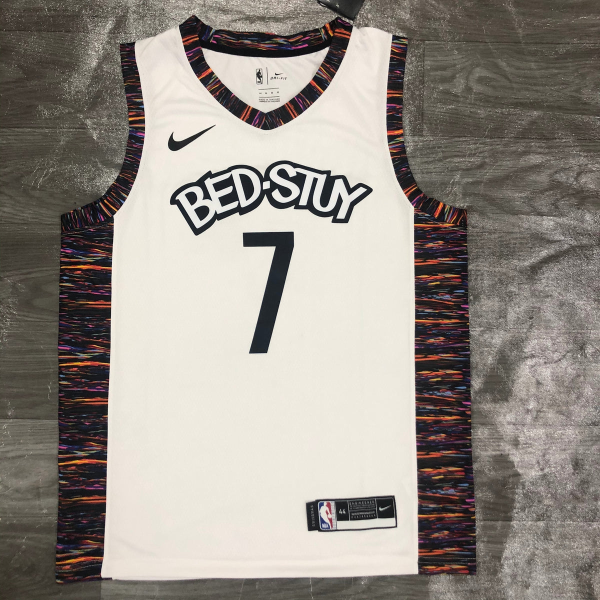 Regata NBA Brooklyn Nets Branca Bed-Stuy