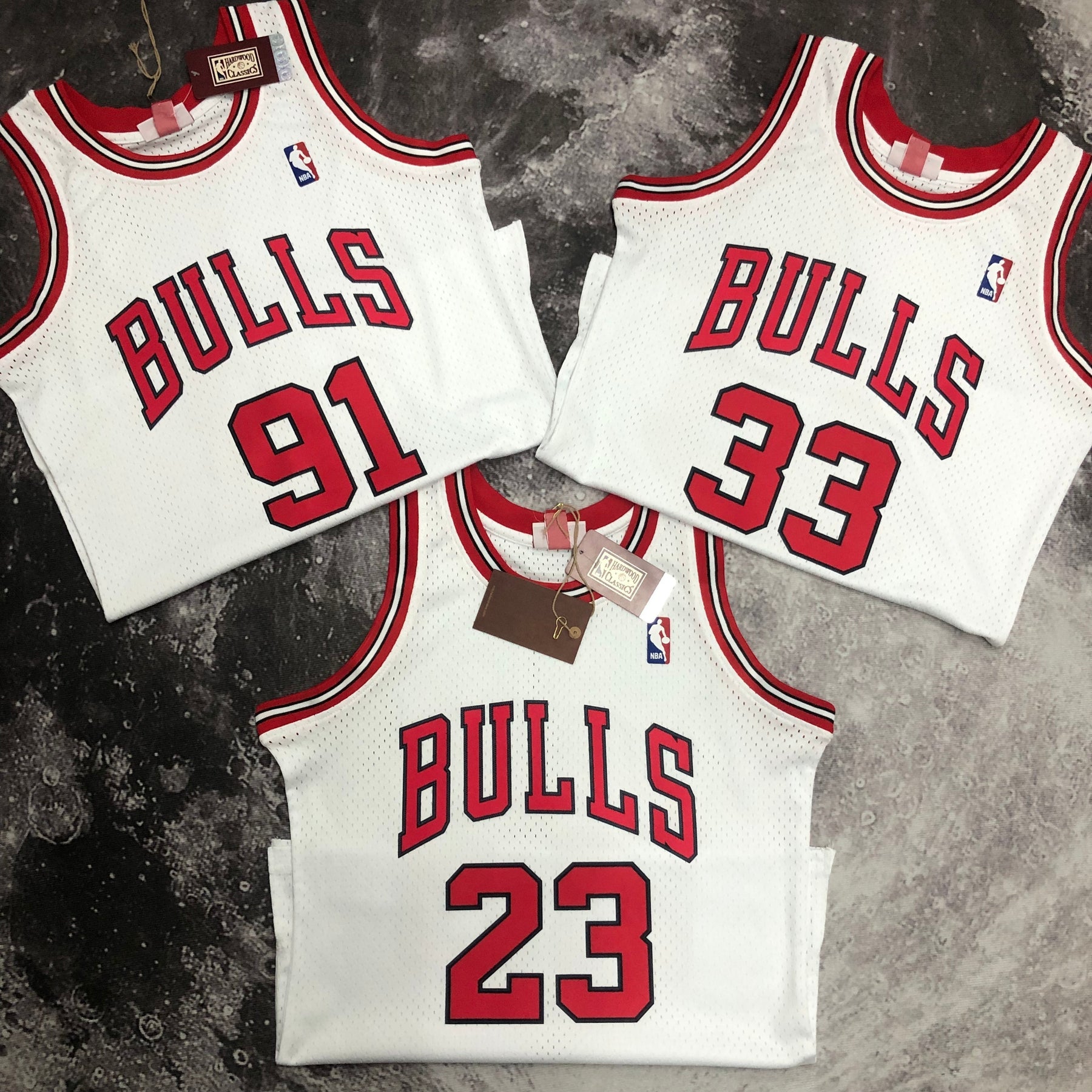 Regata Chicago Bulls Mitchell&Ness Branca