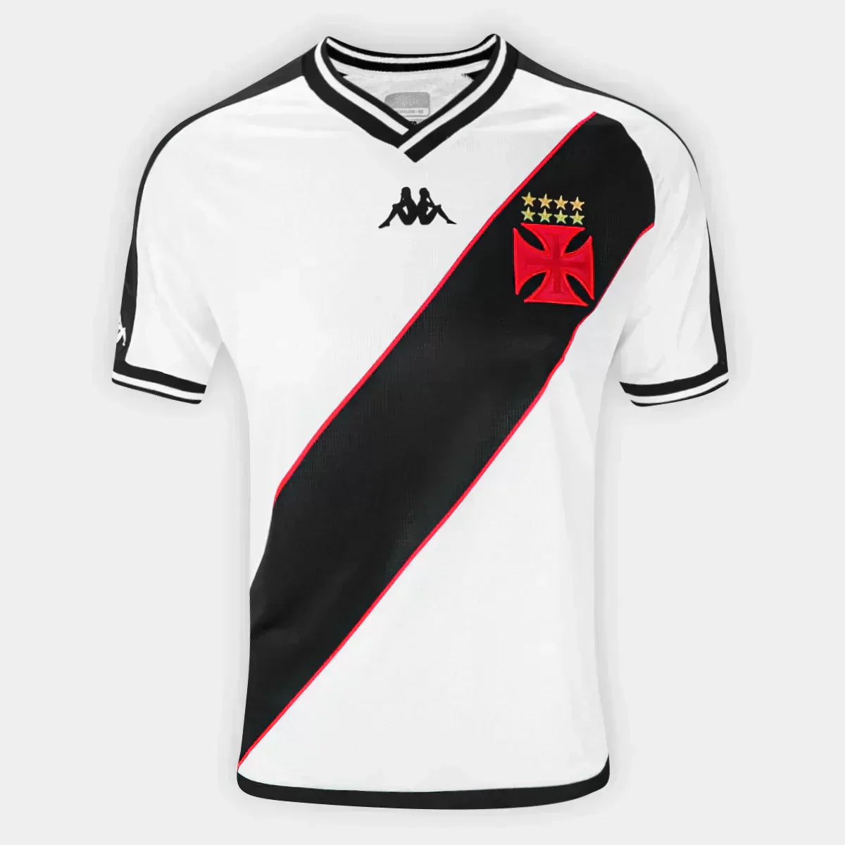 Camisa Vasco Away 24/25 Torcedor Kappa - Branco e Preto