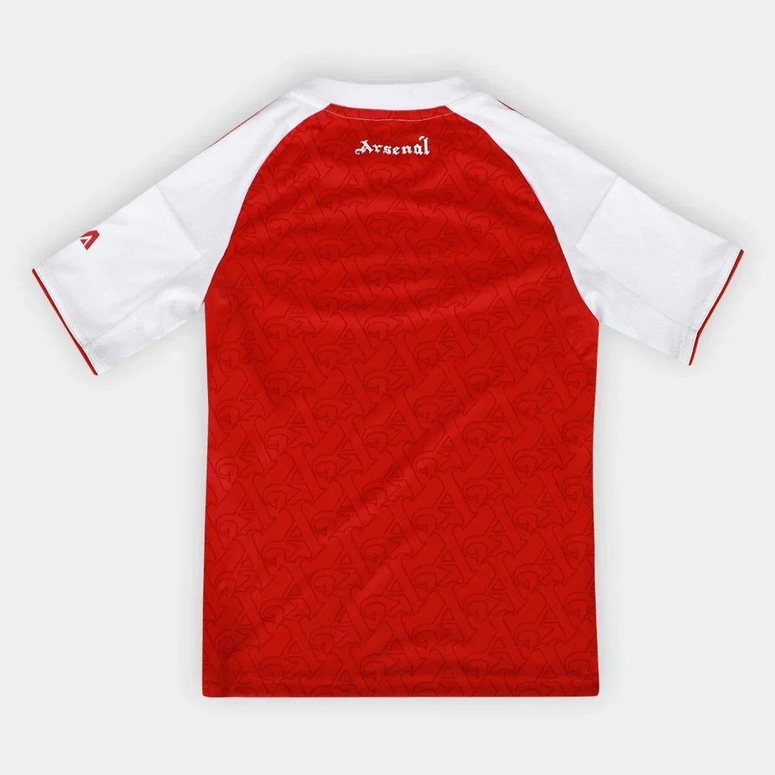 Camisa Infantil Arsenal Home 25/26 s/n Torcedor Adidas - Vermelho+Branco