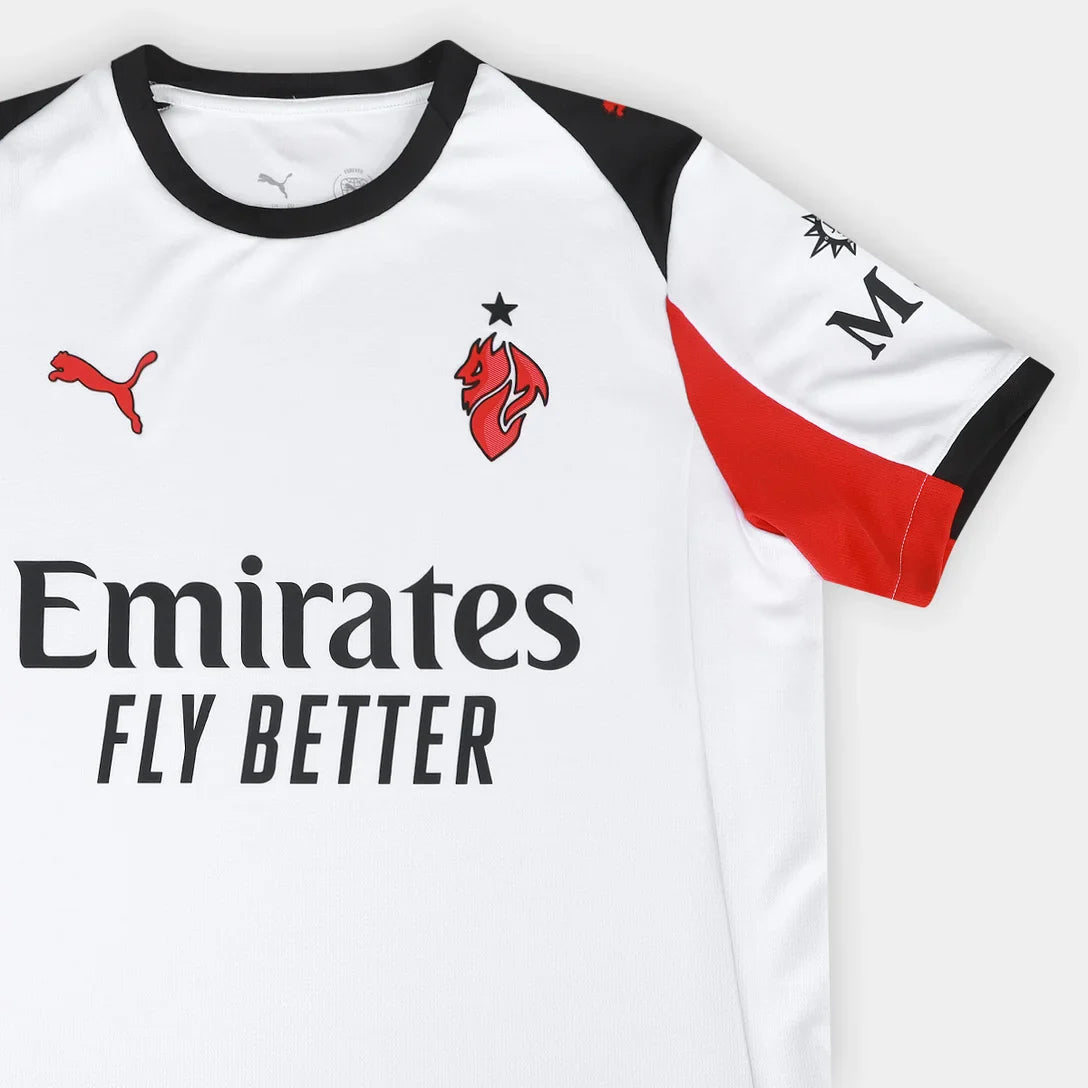 Camisa Milan Away 25/26 s/n Torcedor Puma Masculina - Branco