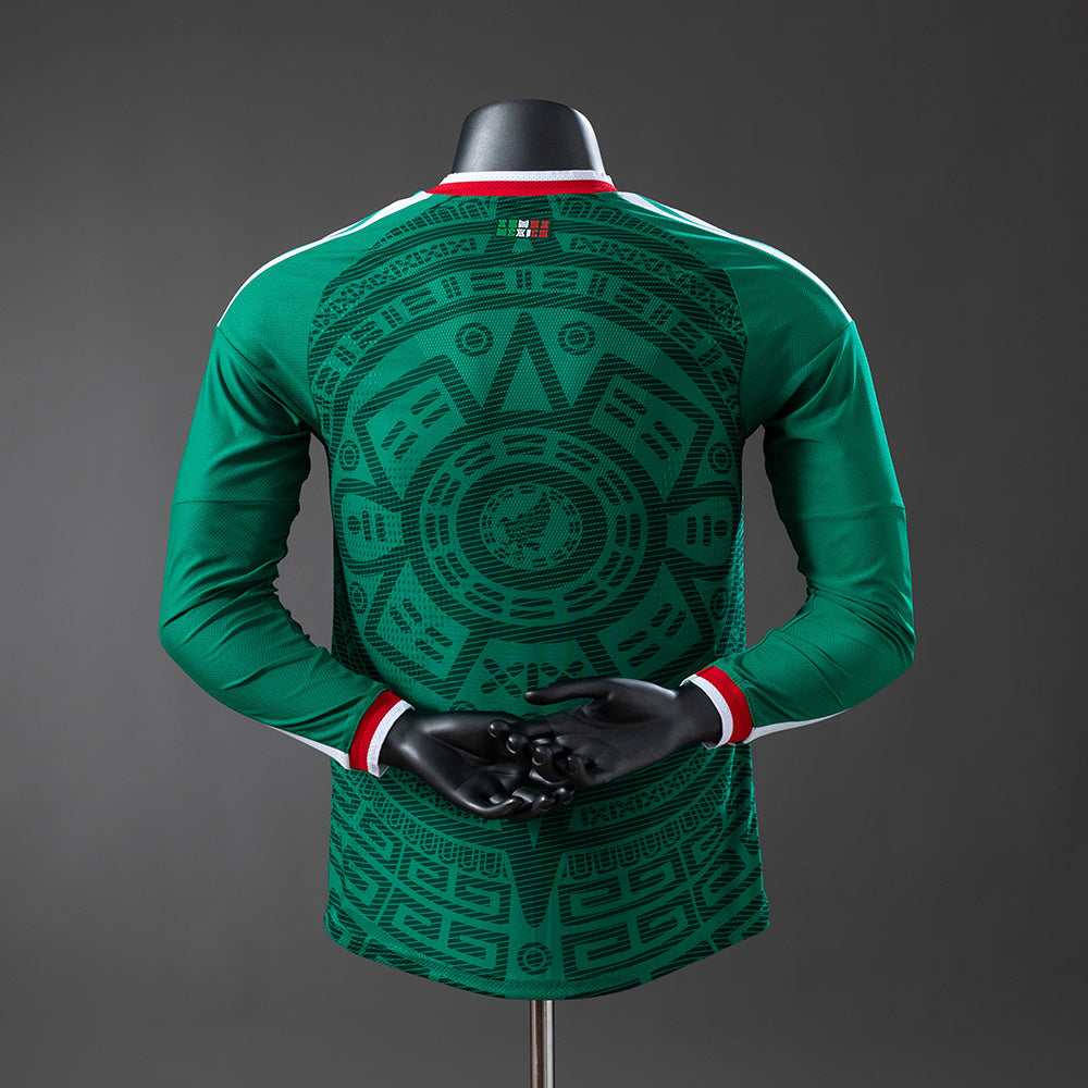 México Home 2026 Long-Sleeve Versão Jogador