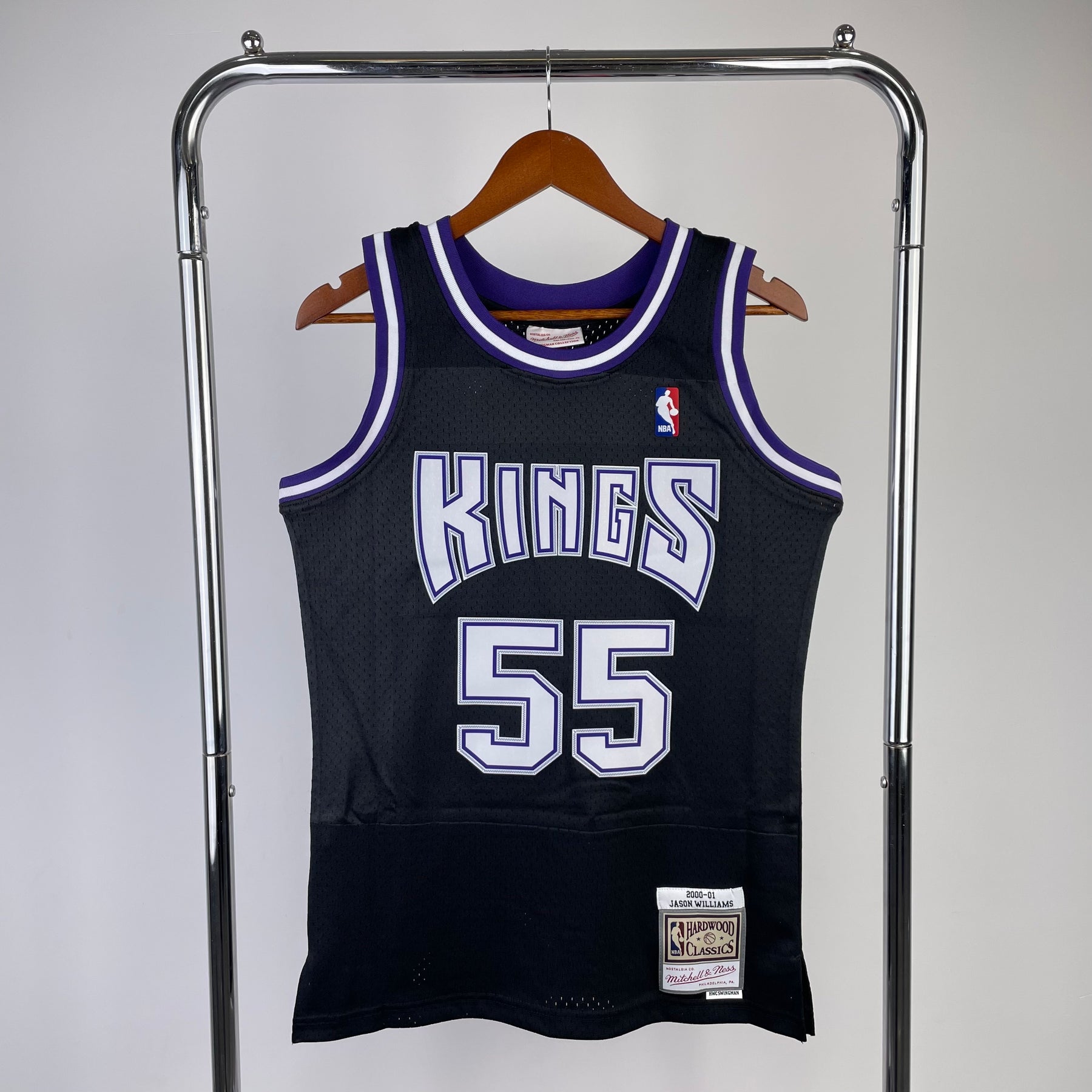Camisa NBA Sacramento Kings Retrô Preta