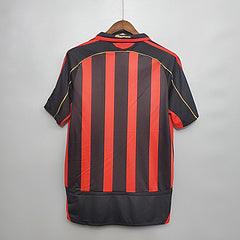 Camisa Milan Retrô 2006/2007 Vermelha e Preta - Adidas