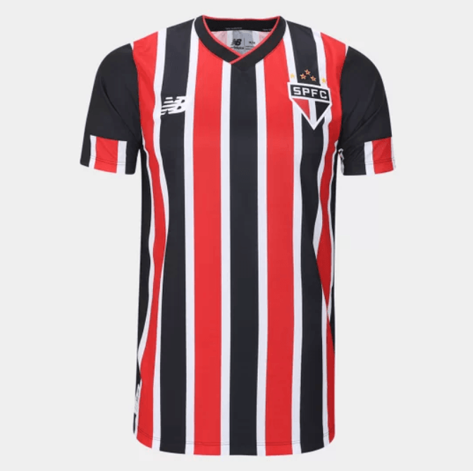 Camisa São Paulo I 24/25 New Balance - Vermelha e preta