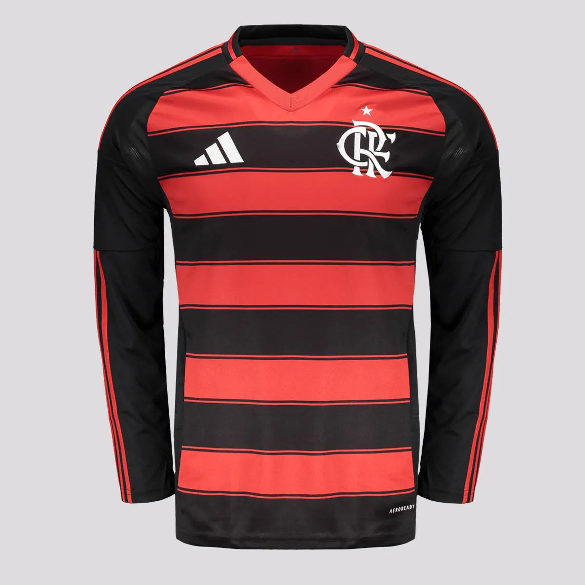 Camisa Adidas Flamengo I 2025 Manga Longa