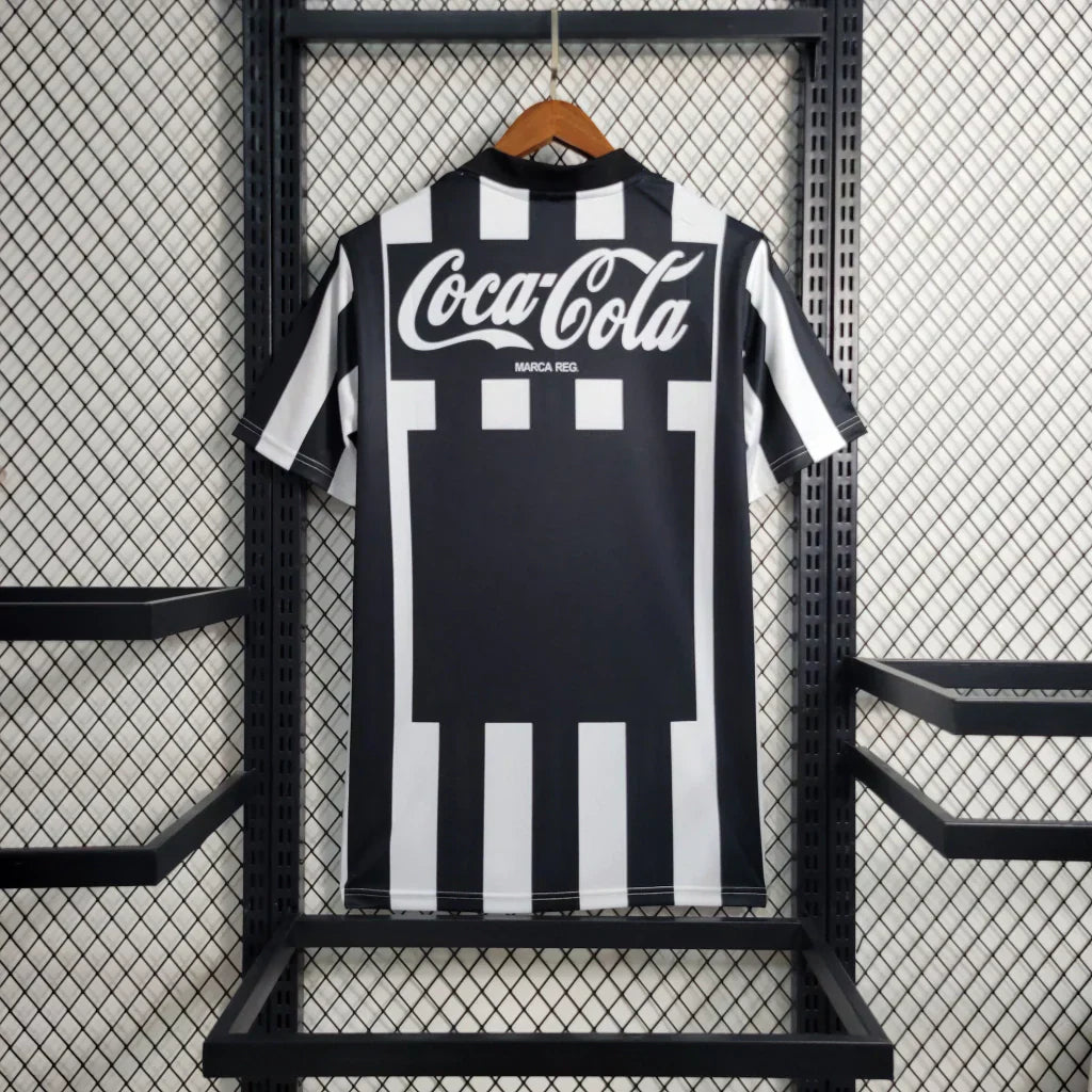 Camisa Botafogo I Retrô 1997 Torcedor Masculina - Preta e Branca