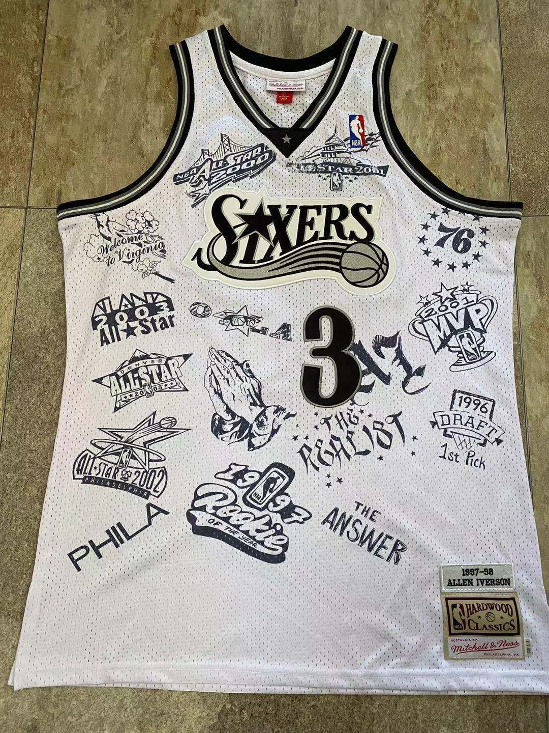 Regata  Philadelphia 76ers Mitchell&Ness Bordada