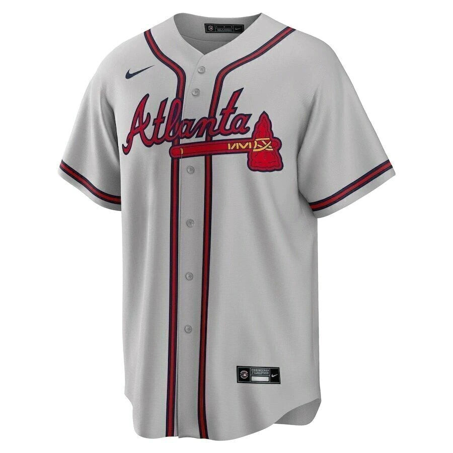 Jersey Atlanta Braves - Cinza