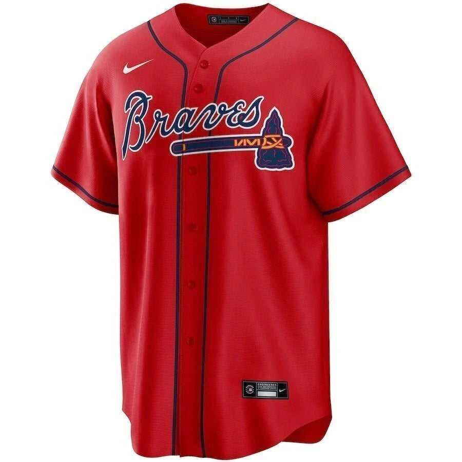 Jersey Atlanta Braves - Vermelha