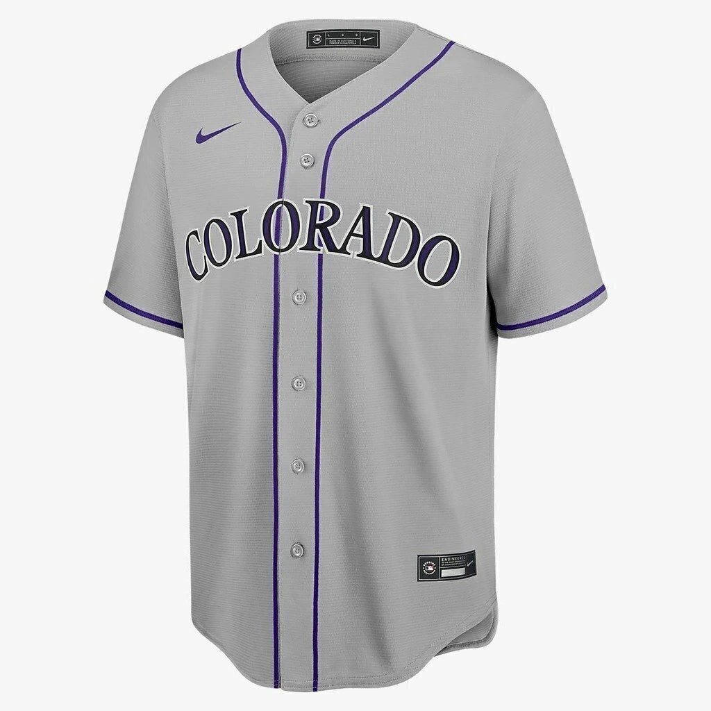 Jersey Colorado Rockies - Cinza